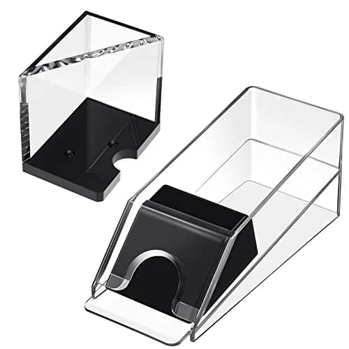 Honoson 4 Deck Blackjack Shoe and Discard Tray Acrylic, Clear | Casino Game Accessory for Home & Tournaments thumbnail 1