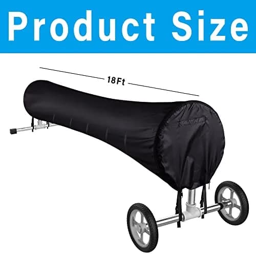 Tlswshsy 18ft Pool Solar Reel Cover | Heavy Duty Woven Polyethylene for All-Weather Protection thumbnail 2