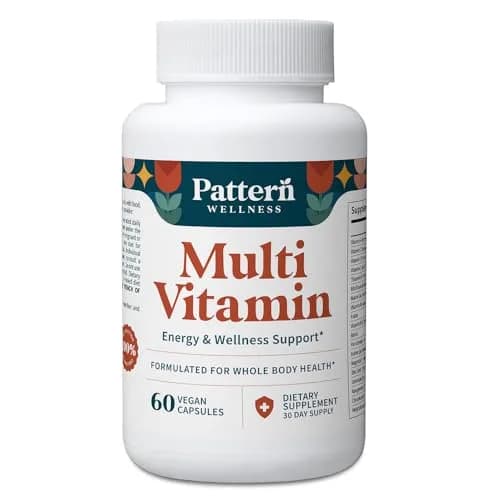 Pattern Wellness Multivitamin for Men & Women – 60 Vegan Capsules | Supports Energy & Whole Body Health thumbnail 1