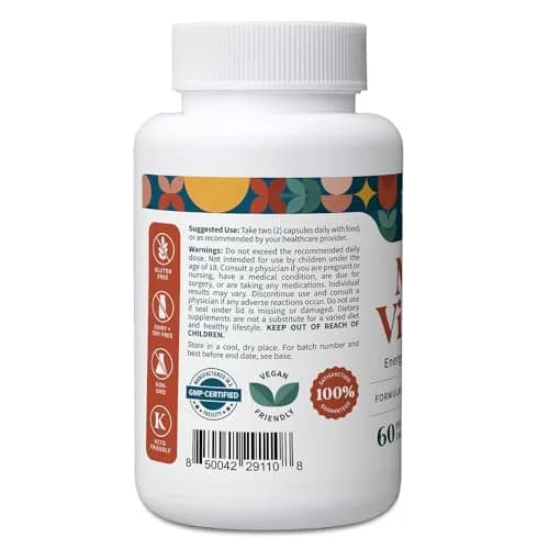 Pattern Wellness Multivitamin for Men & Women – 60 Vegan Capsules | Supports Energy & Whole Body Health thumbnail 2
