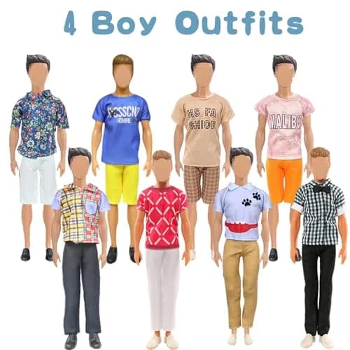 Carreuty 27 PCS Doll Clothes & Accessories Set for 11.5" & 12" Dolls | Creative Dress-Up Play thumbnail 3