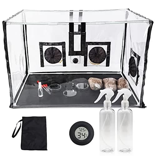 Lovely Ran Large Still Air Box Mushroom Mycology Fume Hood 31.5x20.5x20.5 inch | Mushroom Cultivation Enclosure thumbnail 1