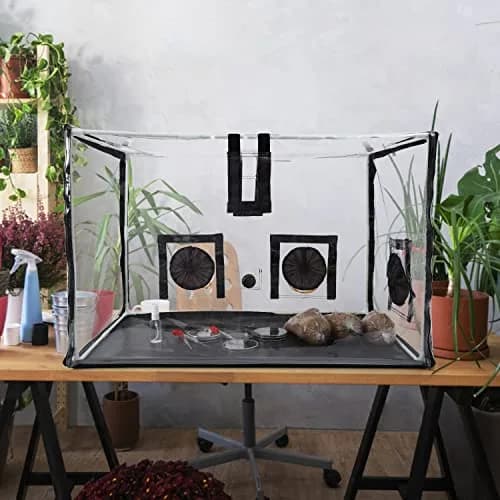Lovely Ran Large Still Air Box Mushroom Mycology Fume Hood 31.5x20.5x20.5 inch | Mushroom Cultivation Enclosure thumbnail 3