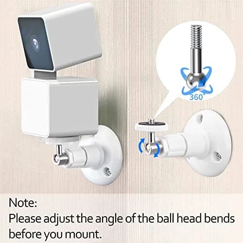Pefecon Wyze Camera Mount, Wall Mount for Wyze Cam Pan V3 & V4 | Adjustable Indoor/Outdoor Support thumbnail 6