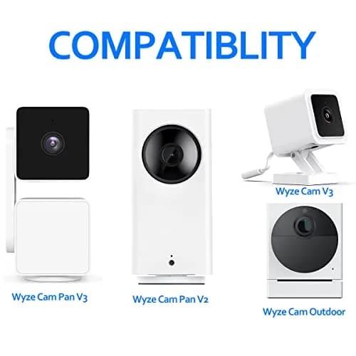 Pefecon Wyze Camera Mount, Wall Mount for Wyze Cam Pan V3 & V4 | Adjustable Indoor/Outdoor Support thumbnail 2