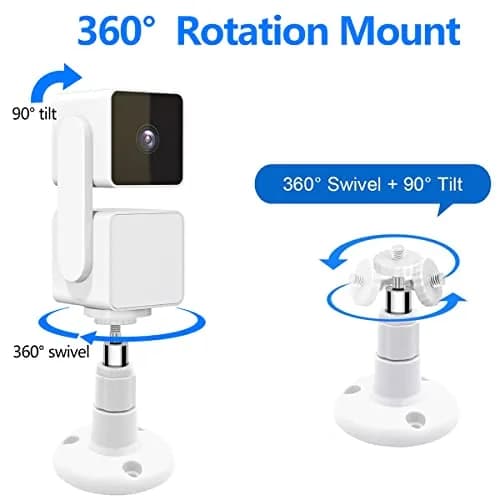 Pefecon Wyze Camera Mount, Wall Mount for Wyze Cam Pan V3 & V4 | Adjustable Indoor/Outdoor Support thumbnail 3