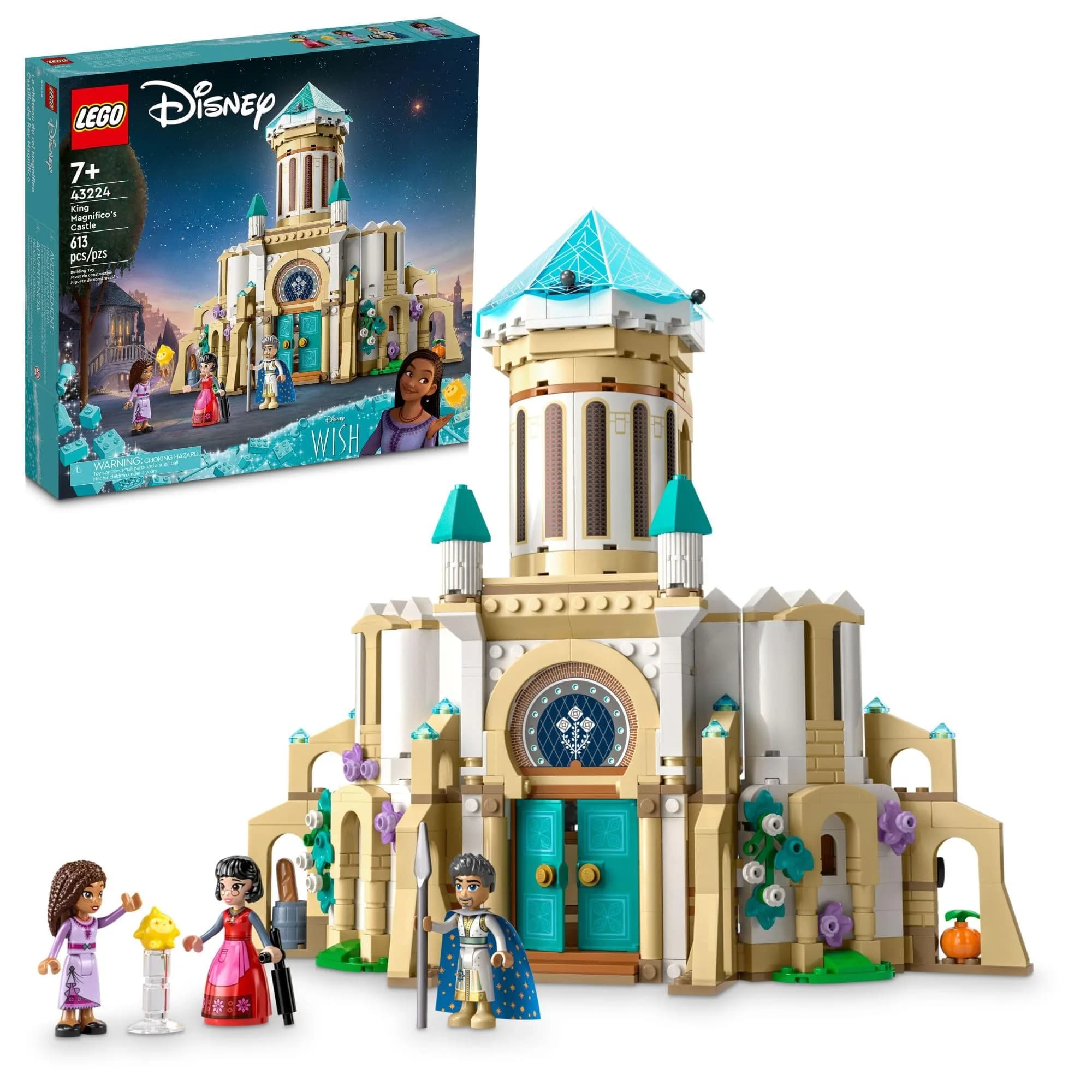 LEGO Disney Wish: King Magnifico’s Castle 43224 Building Toy Set | 613 Pieces for Kids 7+ - main product image