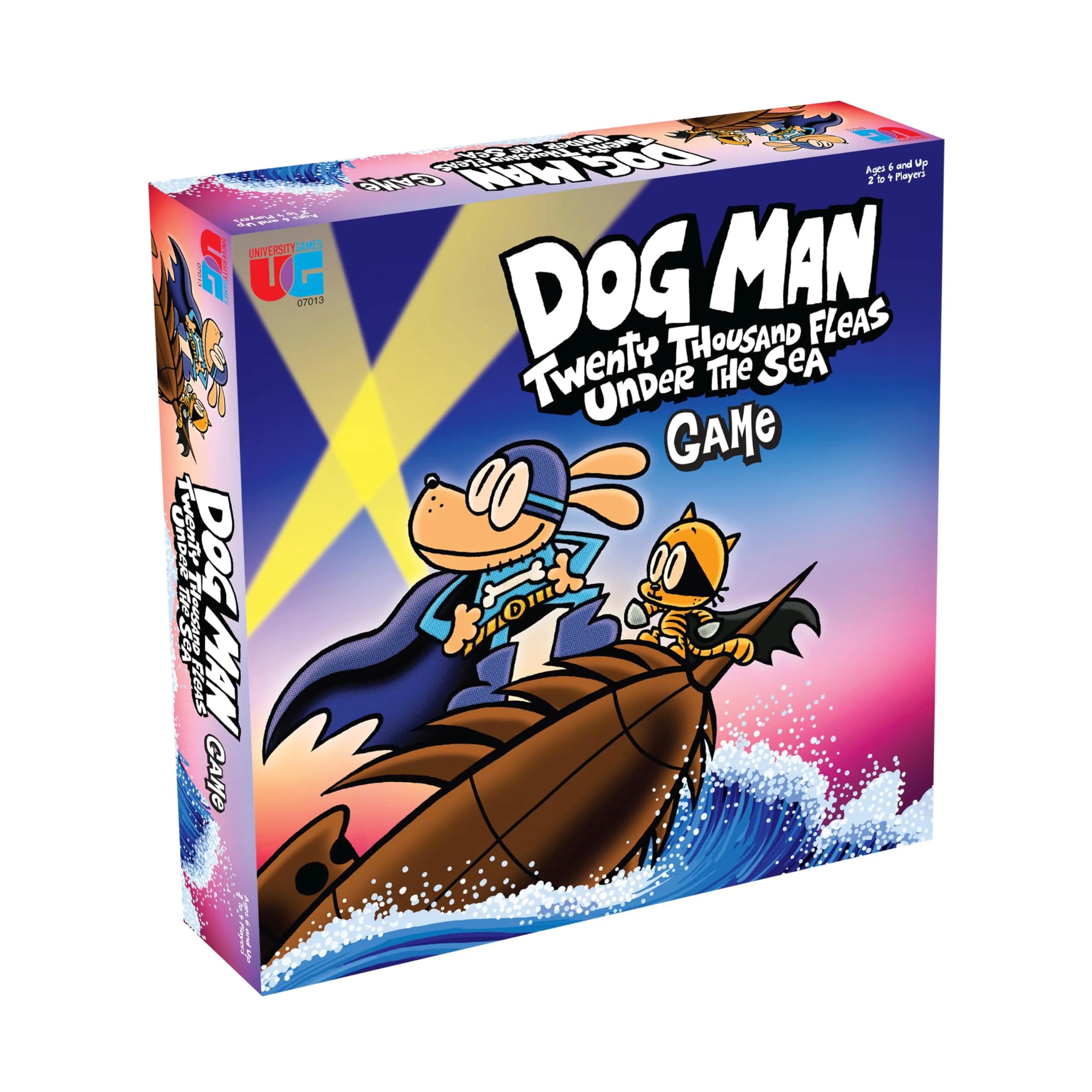 University Games Dog Man Twenty Thousand Fleas Under the Sea Board Game | Ages 6+ | Cooperative Family Fun — Twenty Thousand Fleas Under The Sea