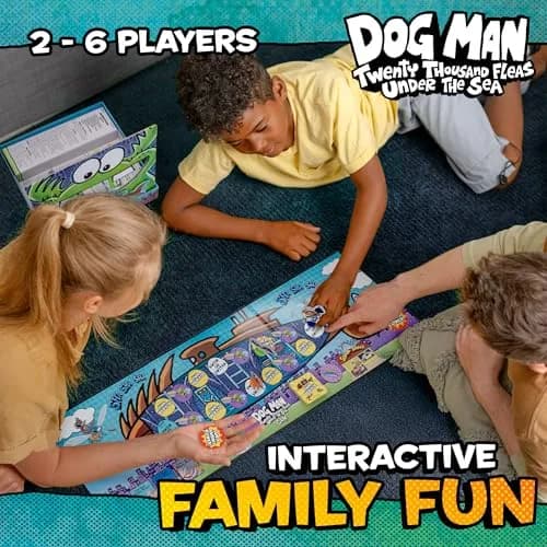 University Games Dog Man Twenty Thousand Fleas Under the Sea Board Game | Ages 6+ | Cooperative Family Fun thumbnail 6