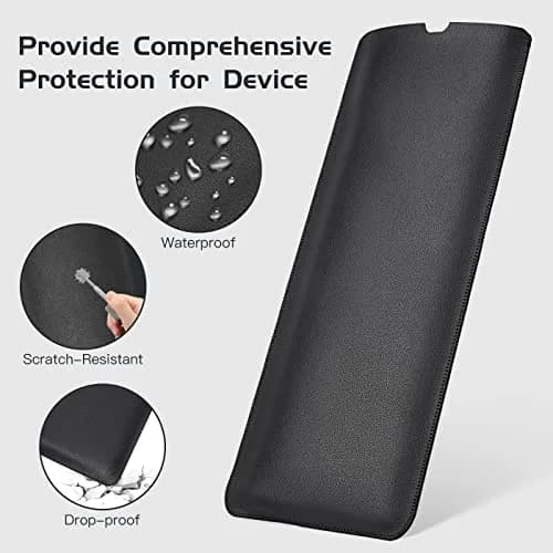 LEZE PU Leather Keyboard Sleeve Case for Logitech MX Keys S & MX Mechanical Keyboards, Black | Protects Against Dust, Scratches, and Spills thumbnail 4