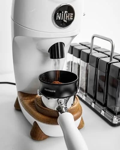 Normcore 58mm Magnetic Dosing Funnel V2 Tall Version | Anodized Aluminum Espresso Coffee Dosing Ring for Breville Portafilter thumbnail 2