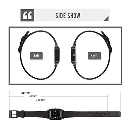 TOOCAT Women Wrist Watch, Ultra-Thin Analog Quartz Waterproof Watch for Women (Black-5) thumbnail 5