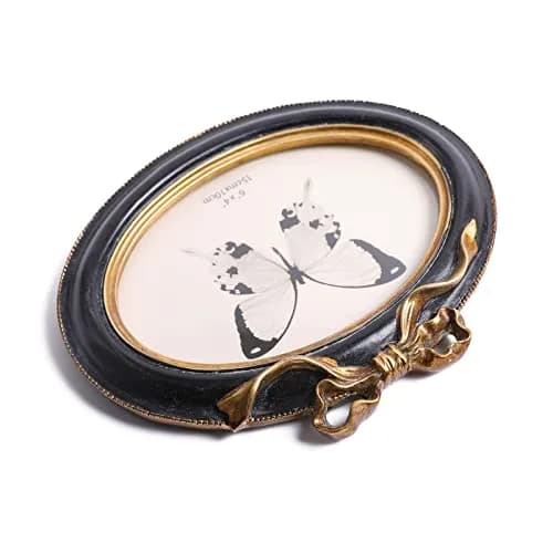 SIKOO Vintage Picture Frame 4x6 Oval | Antique Wall & Tabletop Decor thumbnail 7
