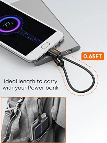 CableCreation Short USB C to Micro USB Cable 0.2M (0.65 FT) 2-Pack | 480Mbps OTG Data Transfer thumbnail 7