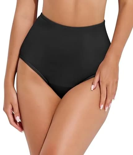 Beautikini Period Swim Bottoms Black XS | High Waisted Full Coverage thumbnail 7