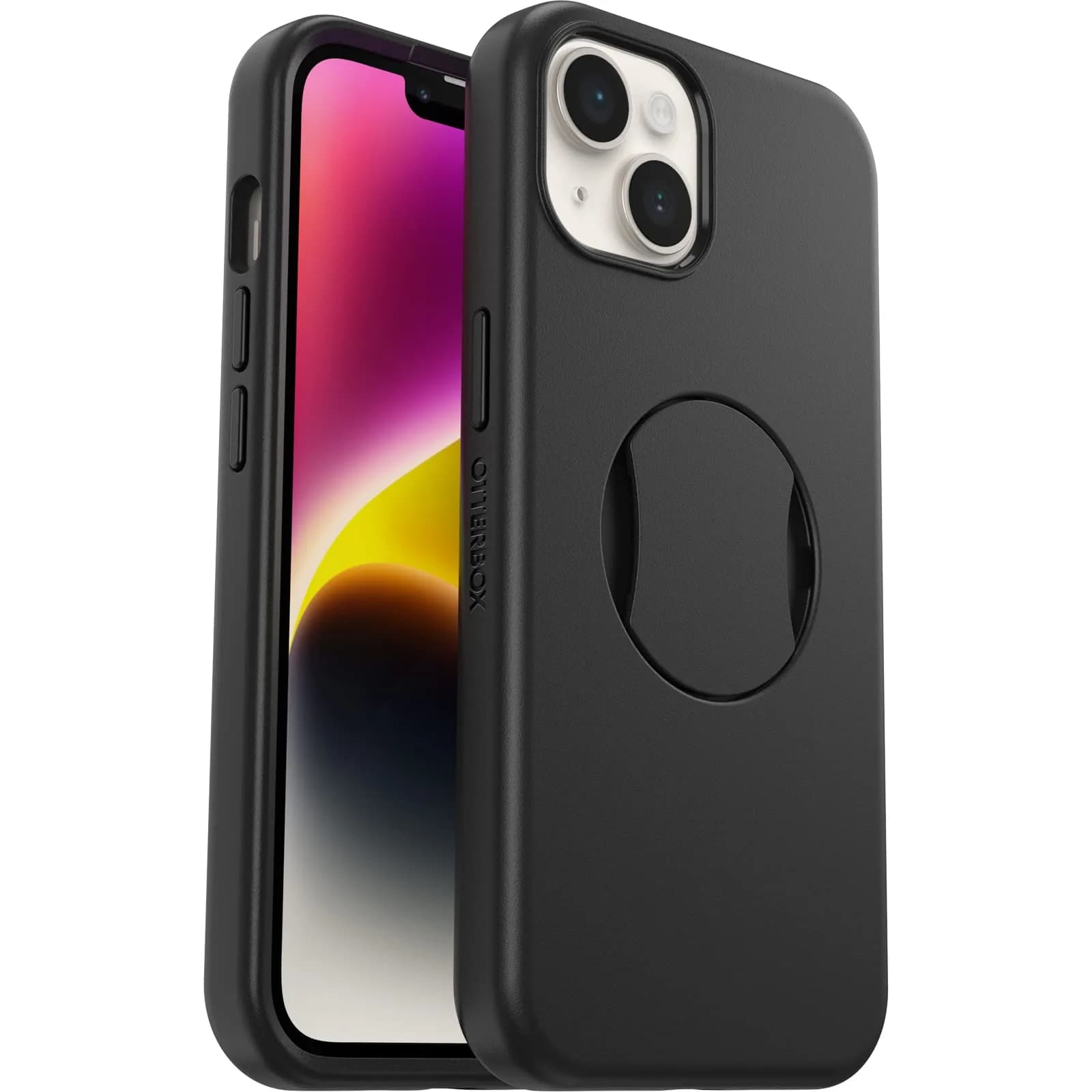 OtterBox OTTERGRIP Symmetry Series Case for iPhone 14 and iPhone 13 - Black | MagSafe & Drop Protection