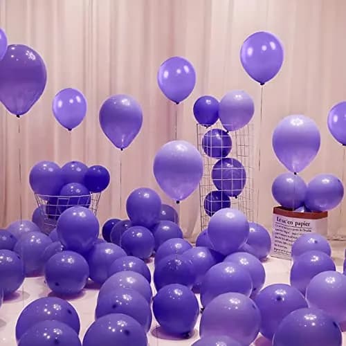 KUULBELA Purple Balloons 110Pcs, 5 Inch Small Latex Party Balloons | Assorted Colors Balloon thumbnail 5