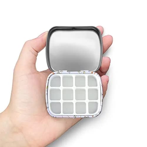 Qianshan Portable Travel Watercolor Palette, 12-Well Mini Metal Tin Box | Compact Artist Set for On-the-Go Painting thumbnail 2