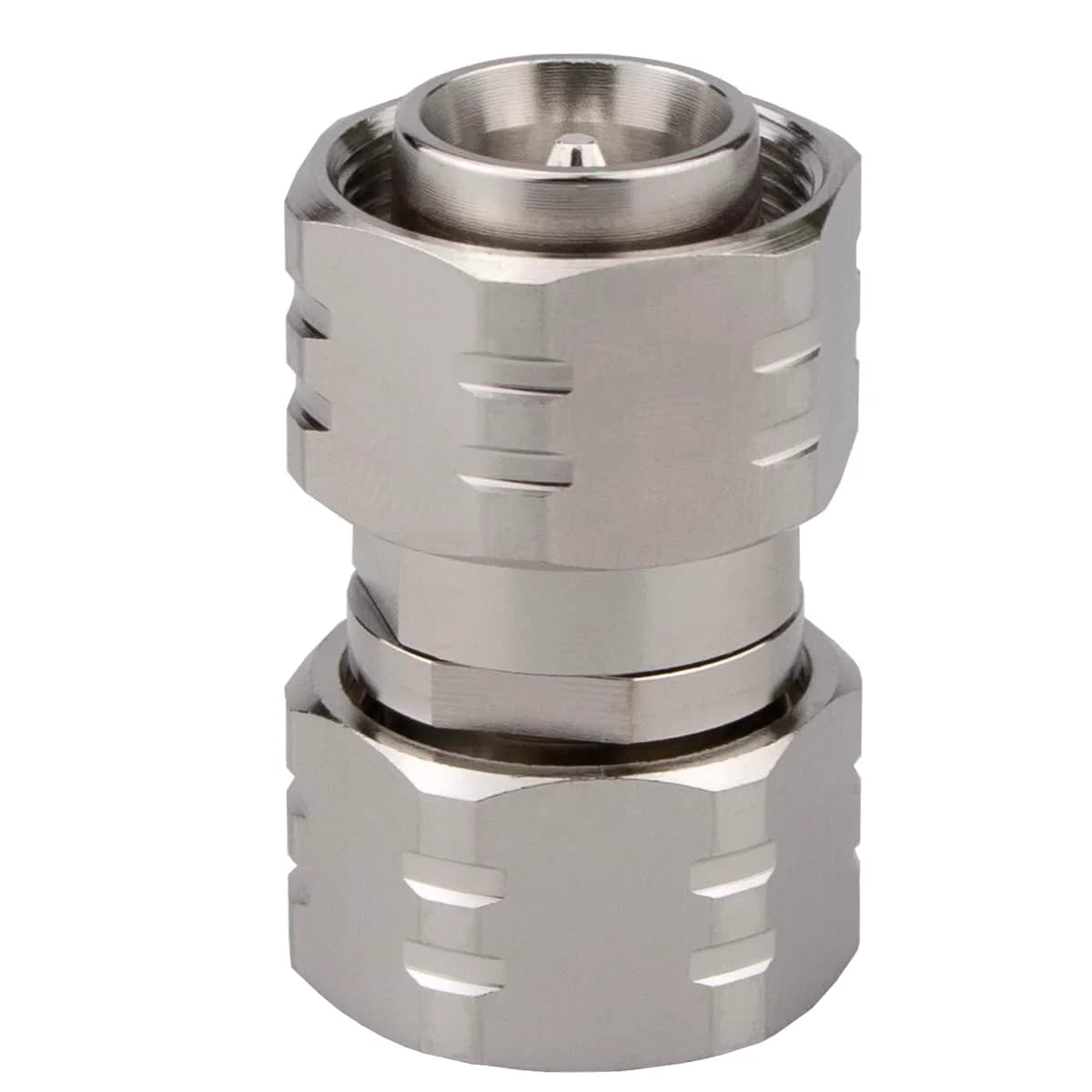 Whisary 4.3/10 MiniDin Female to Female Adapter 50 Ohm (1 Piece) | Low PIM RF Connector — MiniDin male to male