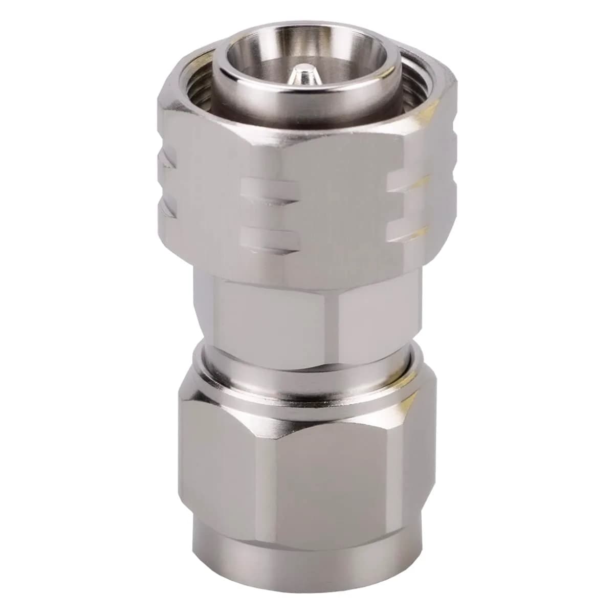 Whisary 4.3/10 MiniDin Female to Female Adapter 50 Ohm (1 Piece) | Low PIM RF Connector — MiniDin male to N male