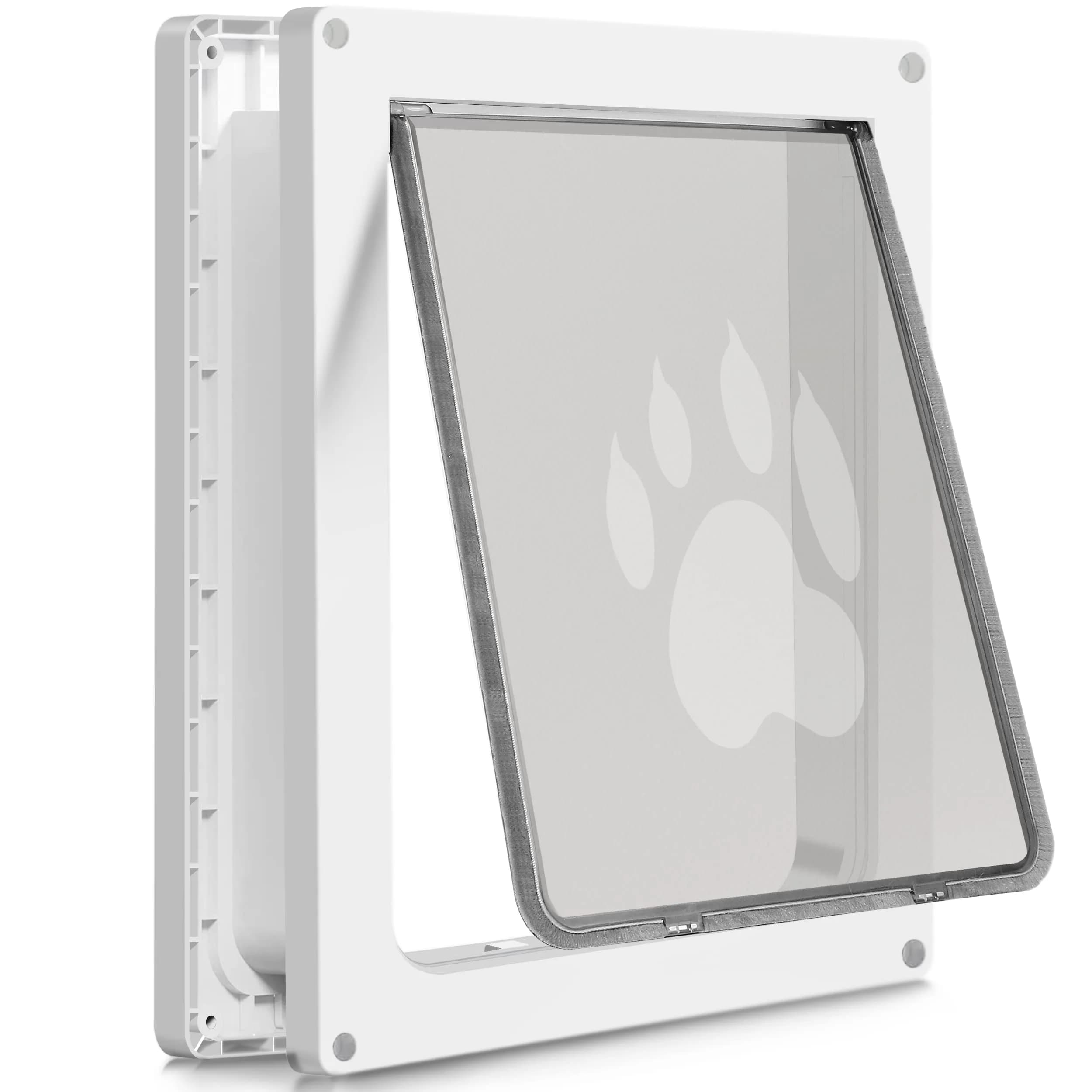 CEESC Large Dog Door, 11.75"x16.5" Flap, Up to 80 lbs, Weatherproof, Durable, White - main product image