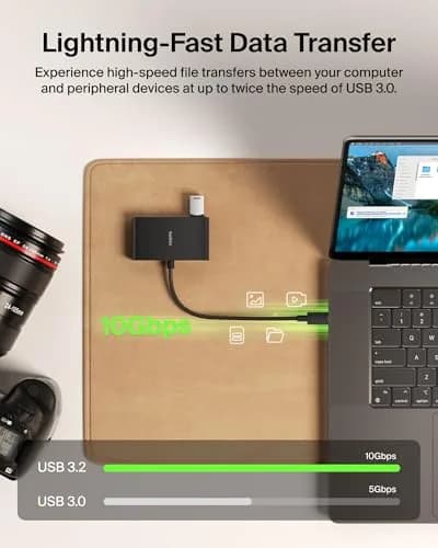 Belkin 4-Port USB-C Hub 10Gbps 100W PD | MacBook, iPad, PC Compatible thumbnail 5