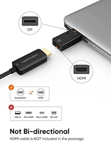 CableCreation Active DisplayPort to HDMI Adapter 5 Pack, 1080P DP to HDMI | Unidirectional Gold-Plated Connector thumbnail 3