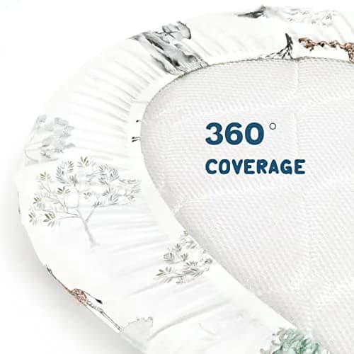 GRSSDER Ultra Soft Fitted Bassinet Sheets 3 Pack | Universal Fit for Baby Cradle & Moses Basket thumbnail 7
