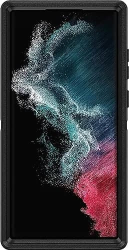 OtterBox Defender Series Pro Case for Samsung Galaxy S22 Ultra (Only) - Black | Microbial Defense Protection thumbnail 1