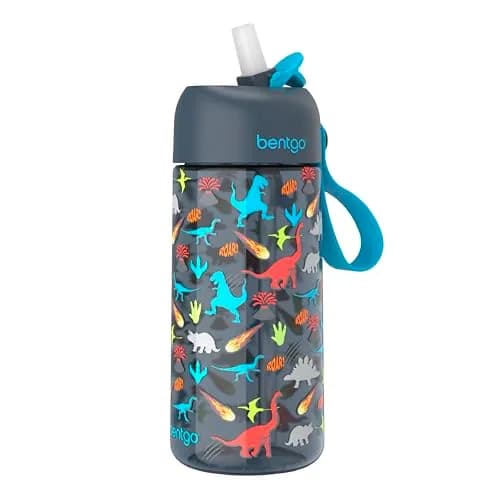 Bentgo Kids Water Bottle, Leak-Proof, Bite & Sip Spout, 15 fl oz | Durable Tritan, Kid-Friendly Colors thumbnail 1