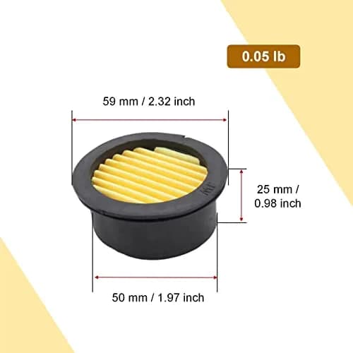 Joyangy 6-Pack Air Compressor Silencer Filter Replacement Elements 59mm x 50mm x 24mm | Universal Fit for Oil-less Compressors thumbnail 3