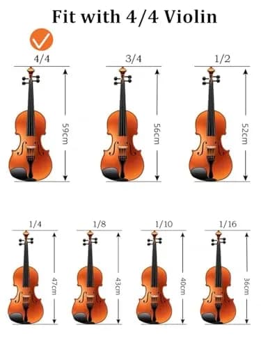 SUEWIO Violin Shoulder Rest for 4/4 Size, Premium Aluminum Alloy with Foam Pad & Height Adjustable Feet | Ergonomic Support for Adults thumbnail 8