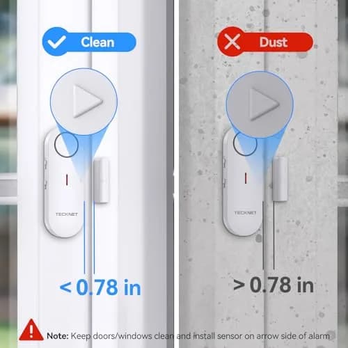 TECKNET Door Alarms for Kids Safety 3 Pack | Wireless Window & Door Security with 3-Level Volume thumbnail 3