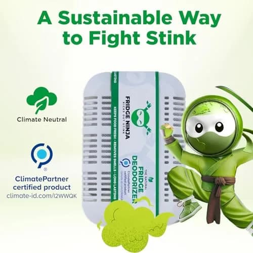 Ellis Harper Fridge Ninja XL Pack Refrigerator Deodorizer | Bamboo Charcoal Odor Eliminator (1 Count) thumbnail 5