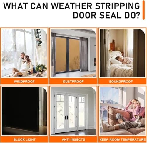 pundin White D-Shape Weather Stripping Seal 7m (23ft) | Blocks Drafts, Noise, and Dust thumbnail 4
