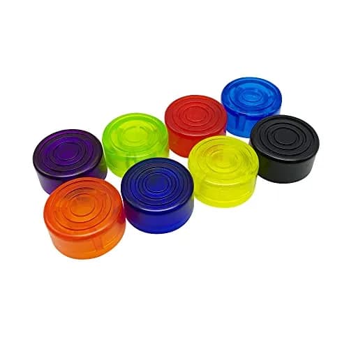 CCeCCe 8 Pack Footswitch Toppers Guitar Pedal Caps | Colorful, Durable & Stage-Illuminating thumbnail 2