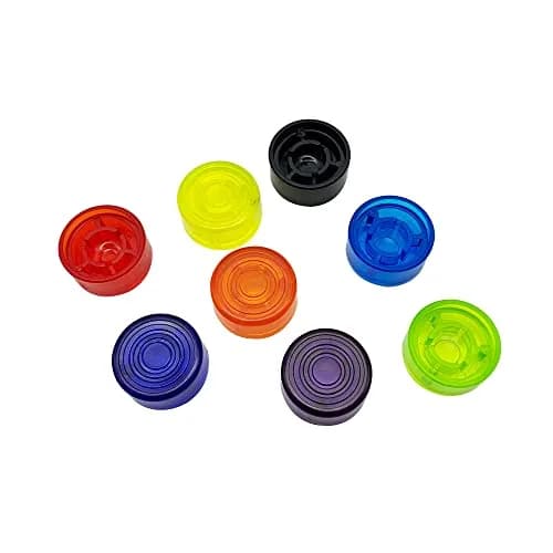 CCeCCe 8 Pack Footswitch Toppers Guitar Pedal Caps | Colorful, Durable & Stage-Illuminating thumbnail 3