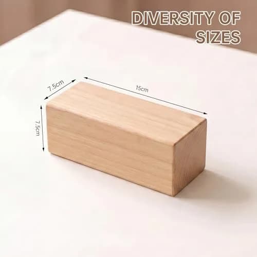 PONGJA Basswood Carving Blocks 15.24 x 7.62 x 7.62 cm (6 x 3 x 3 inches) | Soft Wood for Beginners & DIY Crafts thumbnail 2