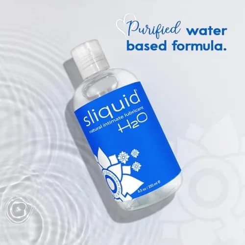 Sliquid H2O Water-Based Lube Gel - 510ml (17 Fl Oz) | Natural, Unscented, Condom & Toy Safe thumbnail 5