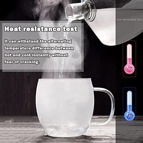 Bunhut Glass Tea Cup with Infuser and Lid | 17 oz Clear Borosilicate Mug for Hot & Cold Beverages thumbnail 5