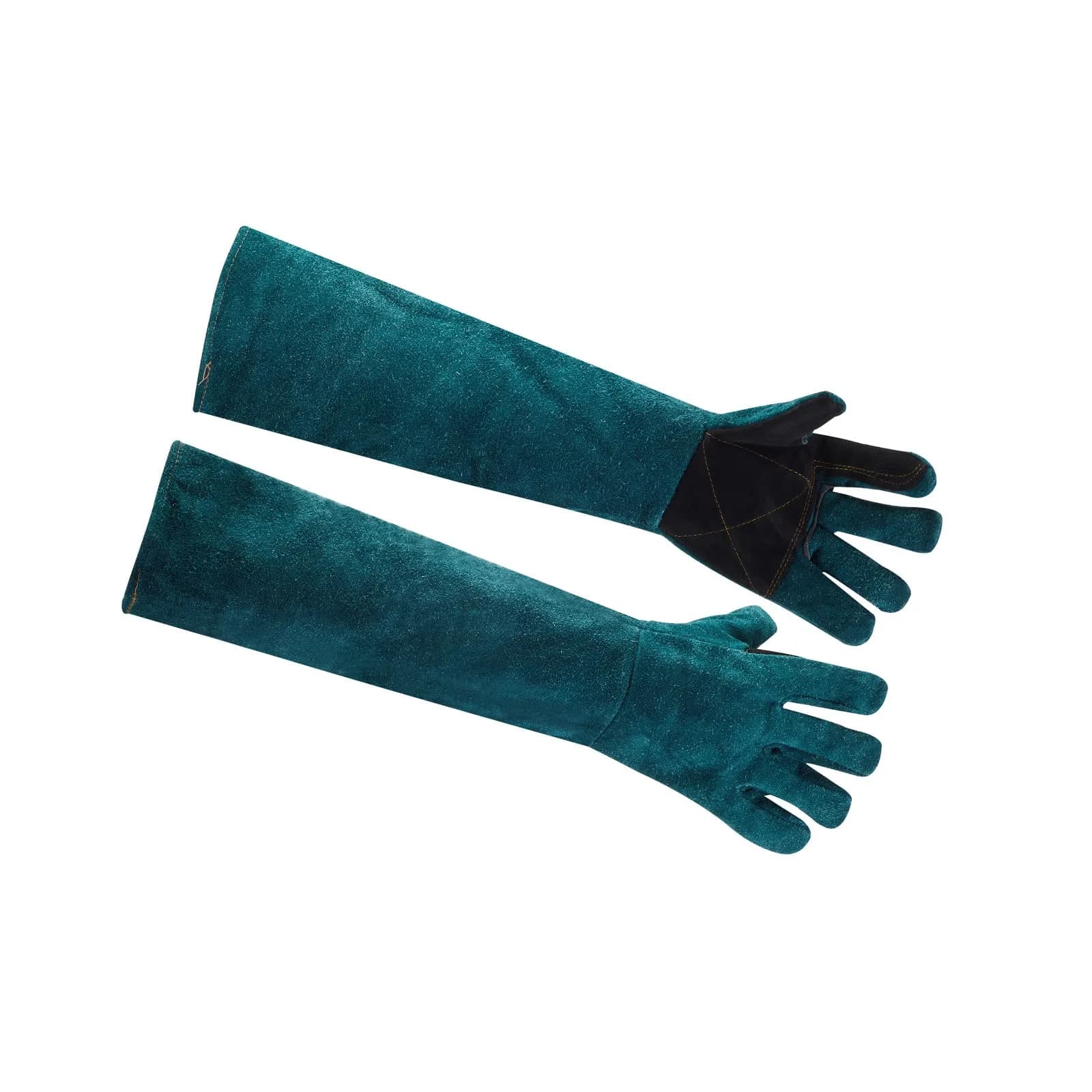 AOWPFVV Animal Handling Gloves Bite Proof for Dogs, Cats, 60cm (23.6in) Large | ANSI Cut Level A5 Protection — Dark Green Size Large