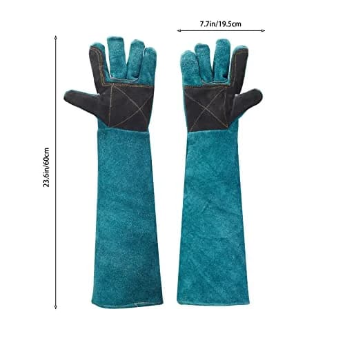 AOWPFVV Animal Handling Gloves Bite Proof for Dogs, Cats, 23.6in Large | Professional Grade Protection thumbnail 2