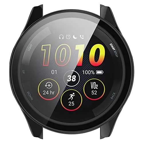 BabyValley Hard PC Case Compatible with Garmin Forerunner 265 Smartwatch Accessory (3-Pack, Black) thumbnail 7