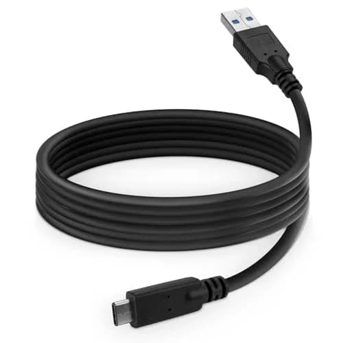 BoxWave DirectSync USB 3.0 A to USB 3.1 Type C Cable 1.83 m (6ft) Black | Hi-Speed Data Transfer & Charging thumbnail 2