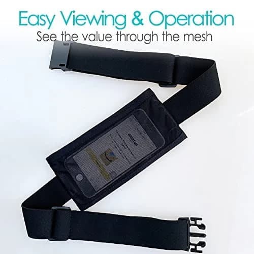 SinaiSea Mesh Insulin Pump Belt Holder Pouch 25.4 cm (10 in) | Discreet T1D Medical Device Waist Band thumbnail 2