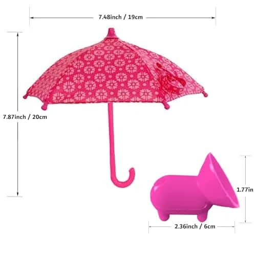 BEITESTAR Phone Umbrella for Sun | Cute Sun Shade & Phone Stand, 4-10” Smartphones, Silicone, Foldable thumbnail 9