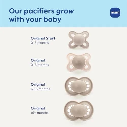 MAM Original Baby Pacifiers 0-6 Months, Glow-in-the-Dark, 4-Pack | Developed with Pediatric Dentists thumbnail 6