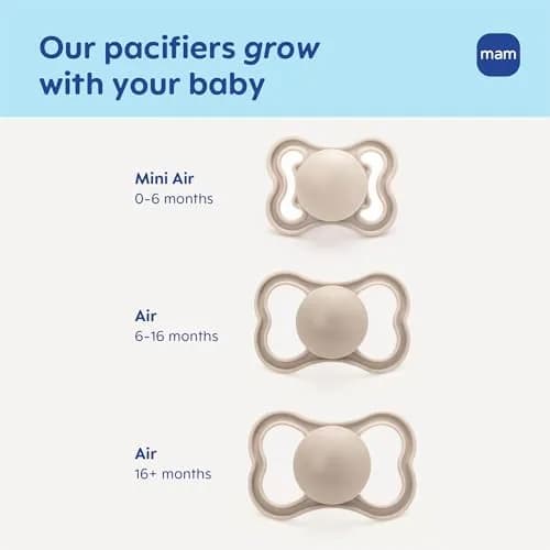 MAM Air Pacifier 16+ Months | Extra Air Flow for Sensitive Skin, 4 Pack thumbnail 4