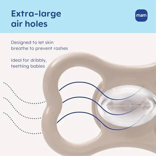 MAM Air Pacifier 16+ Months | Extra Air Flow for Sensitive Skin, 4 Pack thumbnail 2