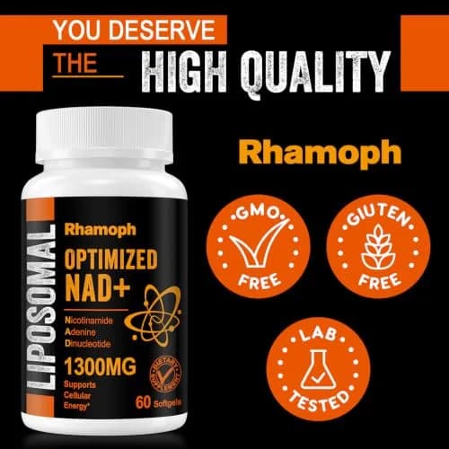 Rhameph Liposomal NAD+ Supplement 1300 mg | Supports Cellular Energy & Aging thumbnail 4